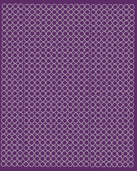 Naklejka koła 7 mm naklejki kółka kropki 720 szt fioletowy połysk