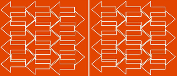 Naklejka strzałki 7x4,5cm 42 sztuki naklejki pomarańczowy połysk
