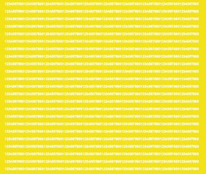 Naklejka cyfry samoprzylepne 3 mm naklejki żółty matowy