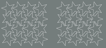 Naklejki gwiazdki 6 cm gwiazdy samoprzylepne 32 szt. szary z połyskiem