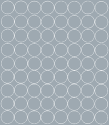 Naklejki koła 5 cm kółka grochy kropki 72 szt. srebrny matowy