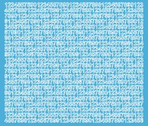 Naklejki cyfry samoprzylepne 7 mm jasnoniebieski z połyskiem