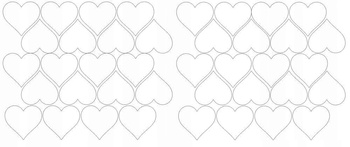 Naklejki serca walentynki 5 cm naklejka 40 szt biały z połyskiem