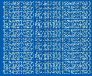 Naklejka cyfry samoprzylepne 1 cm naklejki niebieski z połyskiem