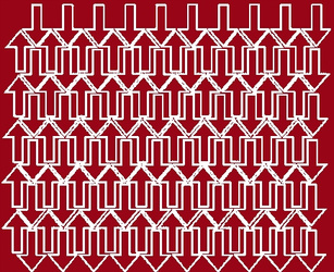 Naklejka strzałki strzałka 3x2cm 110 sztuk naklejki ciemno czerwony połysk