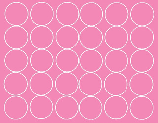 Naklejka koła 8 cm naklejki kółka grochy kropki 30 sztuk różowy matowy