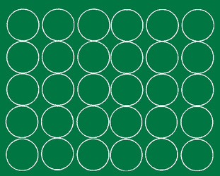 Naklejka koła 8 cm naklejki kółka kropki 30 sztuk zielony połysk