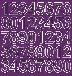 Naklejka cyfry samoprzylepne 3,5 cm naklejki fioletowy połysk