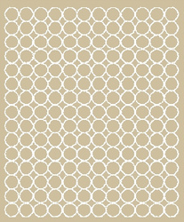 Naklejka koła 1,5 cm naklejki kółka kropki 180szt. beżowy połysk