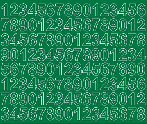 Naklejka cyfry samoprzylepne 2 cm naklejki zielony z połyskiem