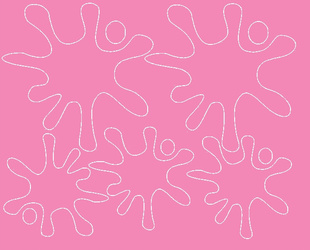 Naklejka maskująca naklejki kleksy różowy z połyskiem