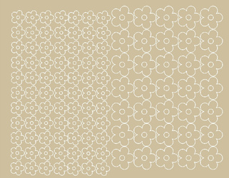 Naklejka na rower kask kwiaty kwiatki 112 sztuk beżowy matowy