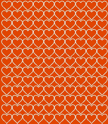 Naklejki serca walentynki 2 cm naklejka 130 szt pomarańczowy mat