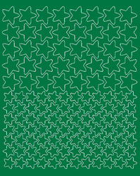 Naklejka na rower kask naklejki gwiazdki 124 sztuk zielony matowy.