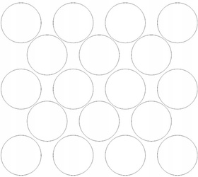 Naklejka koła 10 cm naklejki kółka kropki 18 szt biały połysk