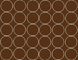 Naklejka koła 7 cm naklejki kółka kropki 30 sztuk brązowy matowy