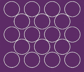 Naklejka koła 10 cm naklejki kółka kropki 18 szt fioletowy matowy