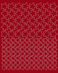 Naklejka na rower kask gwiazdki 124 szt ciemno czerwony połysk