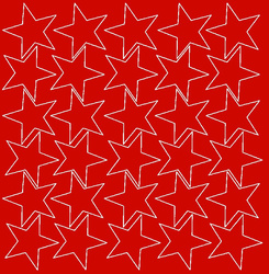 Naklejki gwiazdki 10 cm gwiazdy samoprzylepne 30 szt. czerwony matowy