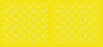 Naklejki gwiazdki 5 cm gwiazdy samoprzylepne 50 szt. żółty matowy