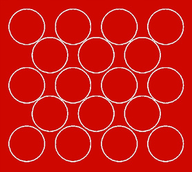 Naklejka koła 10 cm naklejki kółka kropki 18 szt czerwony połysk