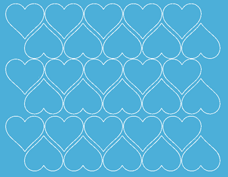 Naklejki serca walentynki 4 cm naklejka 30 sztuk  jasnoniebieski matowy