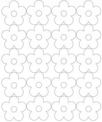 Naklejka na ścianę kwiaty naklejki kwiatki 20 szt biały połysk