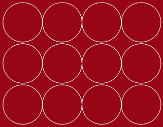 Naklejka koła 12 cm naklejki kropki 12 szt ciemno czerwony połysk