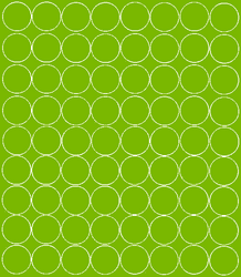 Naklejki koła 5 cm kółka grochy kropki 72 szt. limonkowy zielony z połyskiem