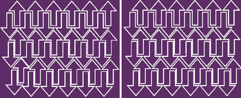 Naklejka strzałki strzałka 5x3cm 72 sztuki naklejki fioletowy matowy.