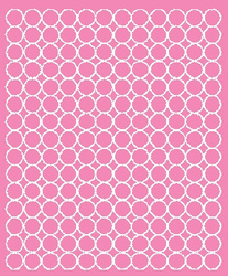 Naklejka koła 1,5 cm naklejki kółka kropki 180 szt różowy połysk