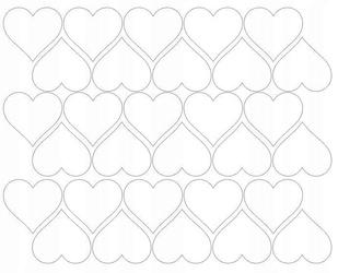 Naklejki serca walentynki 4 cm naklejka 30 sztuk biały połysk