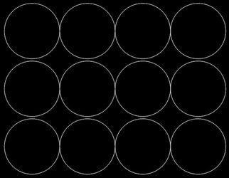 Naklejka koła 12 cm naklejki kółka kropki 12 sztuk czarny matowy