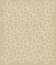 Naklejka na ścianę kwiaty naklejki kwiatki 20 sztuk beżowy matowy