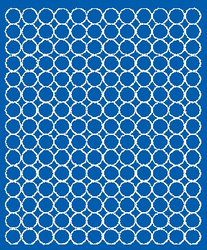 Naklejka koła 1,5 cm naklejki kropki 180 szt. niebieski matowy