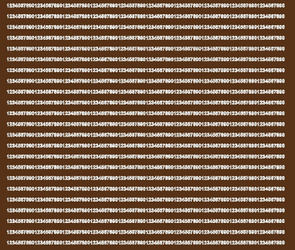 Naklejka cyfry samoprzylepne 3 mm naklejki brązowy matowy