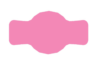 Etykieta na słoik 7x4 cm na przetwory 72 szt. różowy matowy