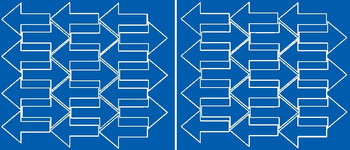 Naklejka strzałki 7x4,5cm 42 sztuki naklejki niebieski matowy
