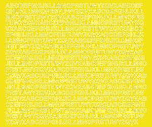 Naklejka litery samoprzylepne 7 mm naklejki żółty z połyskiem