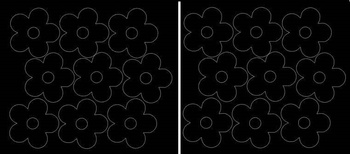 Naklejka na ścianę kwiaty naklejki kwiatki 18 szt czarny połysk