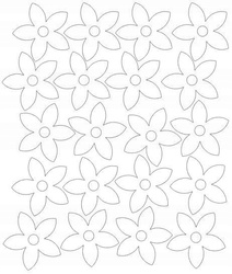 Naklejka na ścianę kwiaty naklejki kwiatki 20 sztuk biały matowy