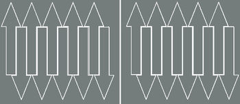 Naklejka strzałki 15x4cm 20 sztuk naklejki szary z połyskiem