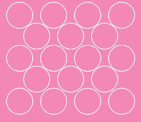 Naklejka koła 10 cm naklejki kółka kropki 18 sztuk różowy matowy