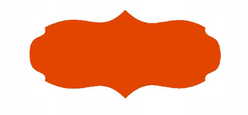 Etykieta na słoik 7,5x3 cm na przetwory 60szt. pomarańczowy mat