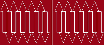 Naklejka strzałki 15x4cm 20 sztuk naklejki ciemno czerwony matowy