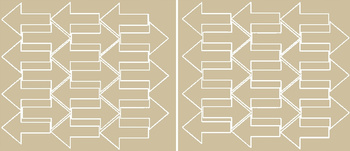 Naklejka strzałki 7x4,5cm 42 sztuki naklejki beżowy matowy