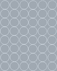 Naklejki koła 6 cm kółka grochy kropki 48 szt. srebrny z połyskiem