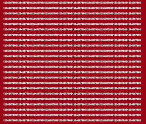 Naklejka cyfry samoprzylepne 3 mm naklejki ciemno czerwony matowy