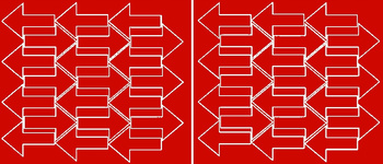 Naklejka strzałki 7x4,5cm 42 szt naklejki czerwony z połyskiem