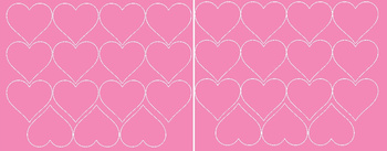 Naklejki serca walentynki 6 cm naklejka 30 sztuk różowy połysk